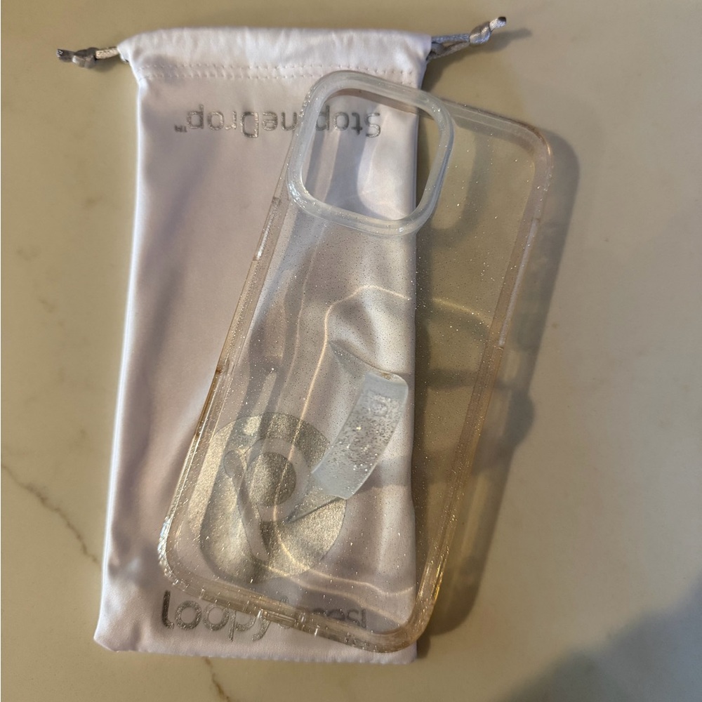 Loopy Case Transparent Sparkle Phone Cover